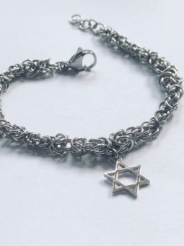 Star of David Bracelet, Bat Mitzvah gift, Bar Mitzvah present, Jewish Jewellery