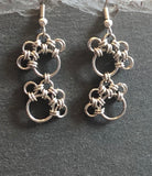 Paw Print Chainmaille Earrings