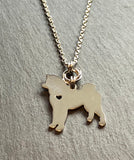 Stainless Steel Husky/Akita Necklace