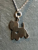 Stainless Steel Westie Necklace