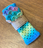 Kids Fingerless Dragon Scale Gloves in Unicorn Mix, Ages 5-10