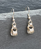 Chainmaille Tiered Dangle Earrings