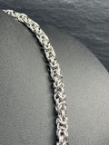 Byzantine Chainmaille Ladder Necklace with Austrian Crystals
