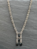 Byzantine Chainmaille Ladder Necklace with Austrian Crystals