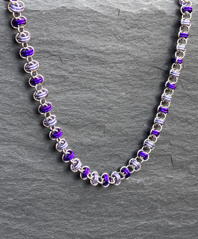 Purple Barrel Chainmaille Necklace