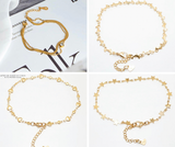 Gold Plated Stainless Steel Anklets