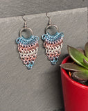 Trans Pride Chainmaille Earrings