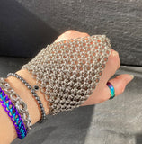 Japanese 12 in 2 Chainmaille Handflower