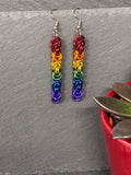 Rainbow Pride Byzantine Earrings