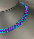 Purple & Teal Half Persian Necklace