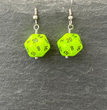 Mini D20 Earrings