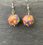 Mini D20 Earrings