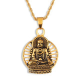 Stainless Steel Buddha Pendant Necklace