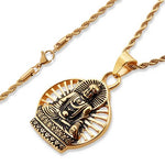 Stainless Steel Buddha Pendant Necklace