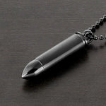 Bullet Capsule Stainless Steel Pendant