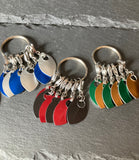 6 Dragon Scale Stitch Markers