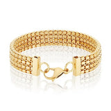 Gold Plated Box Chain Bracelet