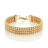 Gold Plated Box Chain Bracelet