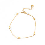 Gold Plated Stainless Steel Anklets