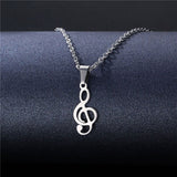Treble Clef Simple Necklace