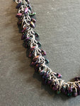 Purple Iris Statement Necklace