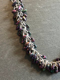 Purple Iris Statement Necklace