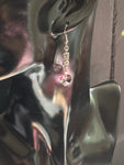 Light Pink Crystal Byzantine Heart Earrings