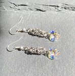 Crystal Byzantine Heart Earrings