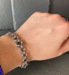  Mobius ring bracelet, Pretty unusual chainmaille bracelet, everyday hypoallergenic bracelet