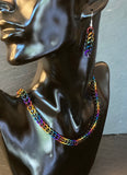 Dark Rainbow Half Persian 3 in 1 Necklace