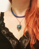 Playable Captured D20 Necklace silver, d20 dice pendant jewellery, DnD necklace, DnD gift for gamers, D20 cage for roleplay on the move