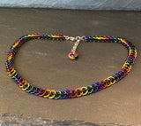 Dark Rainbow Half Persian 3 in 1 Necklace