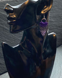 Purple Ombré Chainmaille Earrings