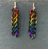 Half Persian 3 in 1 Dark Rainbow Earrings