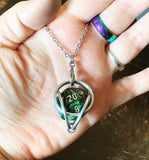 Playable D20 necklace, gift for gamer, dungeons and dragons present, roll a crit