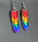 Rainbow Scale Maille Earrings