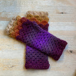 Fingerless Dragon Scale Gloves in Sunset