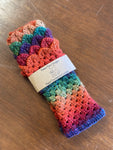 Fingerless Dragon Scale Gloves in Rainforest