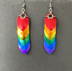 Rainbow Scale Maille Earrings