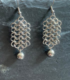 Cleopatra Chainmaille Statement Earrings